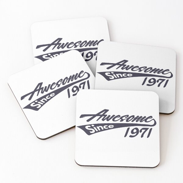 Item preview, Awesome Since 1971 Cool 54th Birthday Gift Funny Retro Vintage Style 54 Year Old Bday Gifts for Women Men designed and sold by BCNDesign.