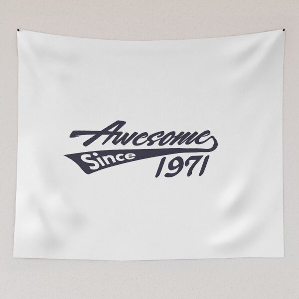 Item preview, Awesome Since 1971 Cool 54th Birthday Gift Funny Retro Vintage Style 54 Year Old Bday Gifts for Women Men designed and sold by BCNDesign.