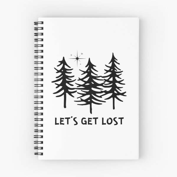 Item preview, Let's Get Lost, Outdoor Adventure, Forest Trees on a Starry Night designed and sold by tumbleweedphoto.