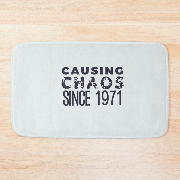 Item preview, Causing Chaos Since 1971 Funy 54th Birthday Gift Cool Humor 54 Year Old Bday Gifts for Women Men designed and sold by BCNDesign.
