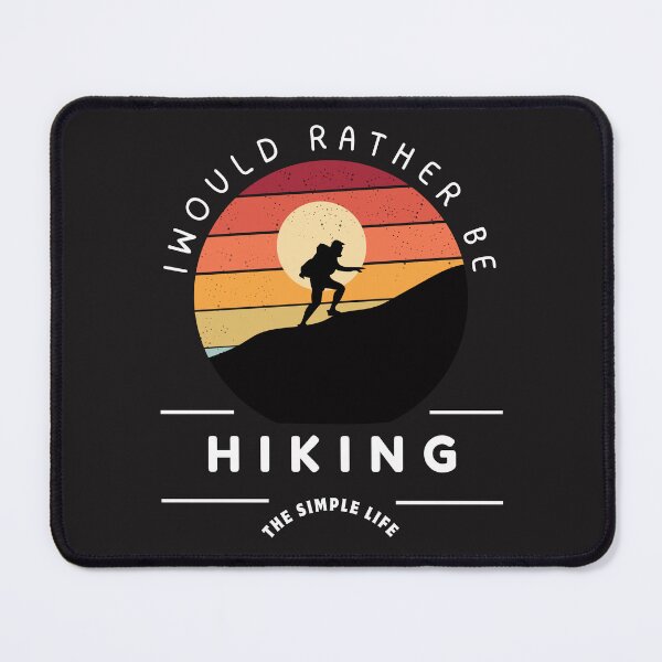 Item preview, I’d Rather Be Hiking T-Shirt – Embrace the Simple Life Outdoors designed and sold by wiggylyn.