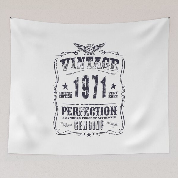 Item preview, Vintage 1971 Limited Edition Cool 54th Birthday Gift Funny Retro Style 54 Year Old Bday for Women Men designed and sold by BCNDesign.