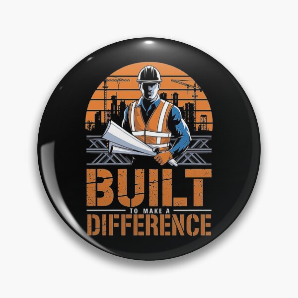 Item preview, Built to Make a Difference - Construction Worker Tribute designed and sold by love3617.