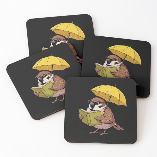 Item preview, SPARROW READING A BOOK WITH AN UMBRELLA designed and sold by Gadget80.