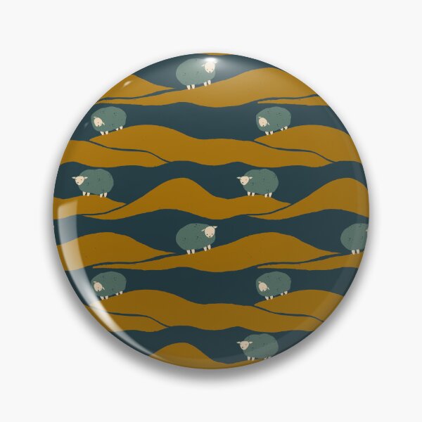 Item preview, Sleepy sheep on rolling hills at midnight designed and sold by aysegulkacar.