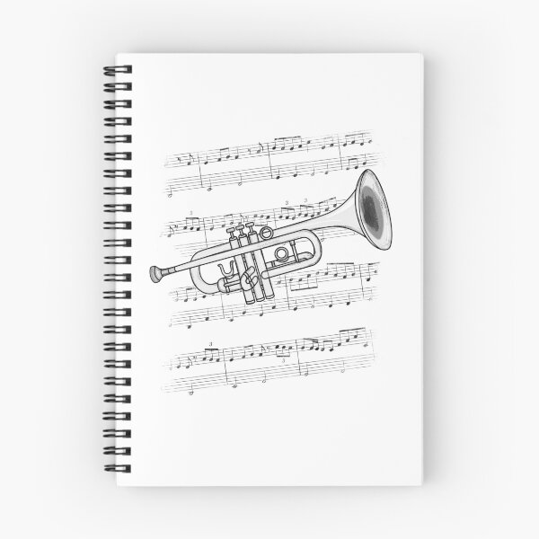 Item preview, Trumpet Music Notation Trumpeter Brass Musician designed and sold by doodlerob.