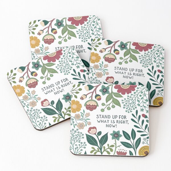 Item preview, Vibrant Floral Activism: Stand Up For What's Right Now designed and sold by AnnDesignStudio.