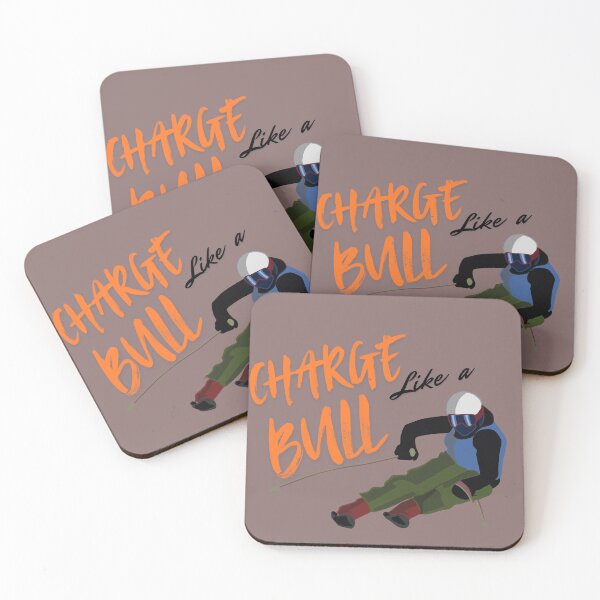 Item preview, Charge Like A Bull - Ski designed and sold by ErynFalasDesign.