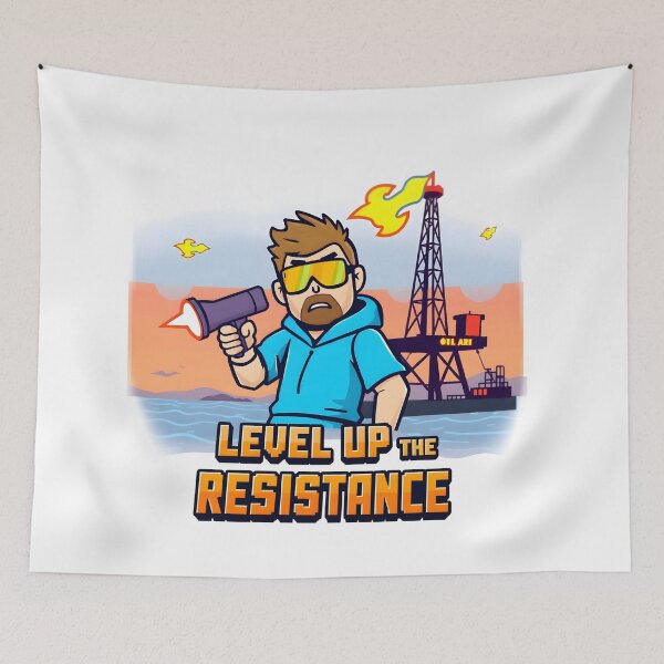 Item preview, Level Up The Resistance: Gamer's Earth Day 2025 Activist Tee designed and sold by AnnDesignStudio.