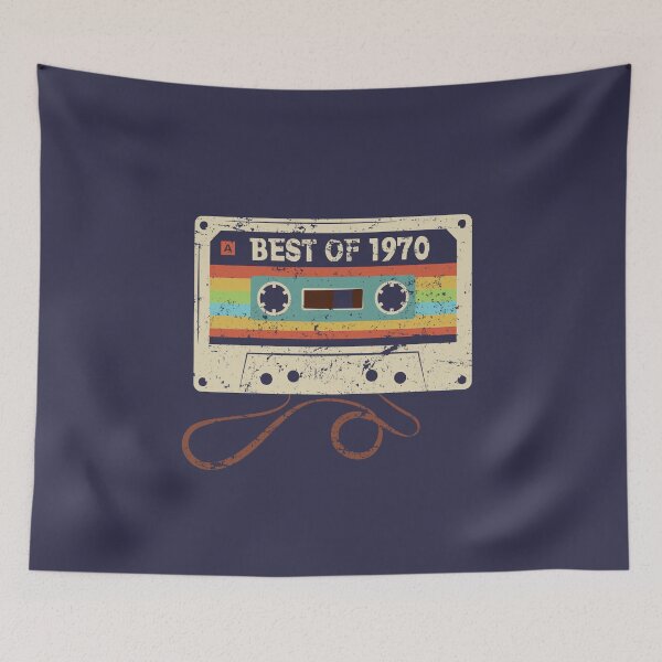 Item preview, Best of 1970 Cool 55th Birthday Funny Retro Vintage Cassette Tape 55 Year Old Bday Gift for Women Men designed and sold by BCNDesign.