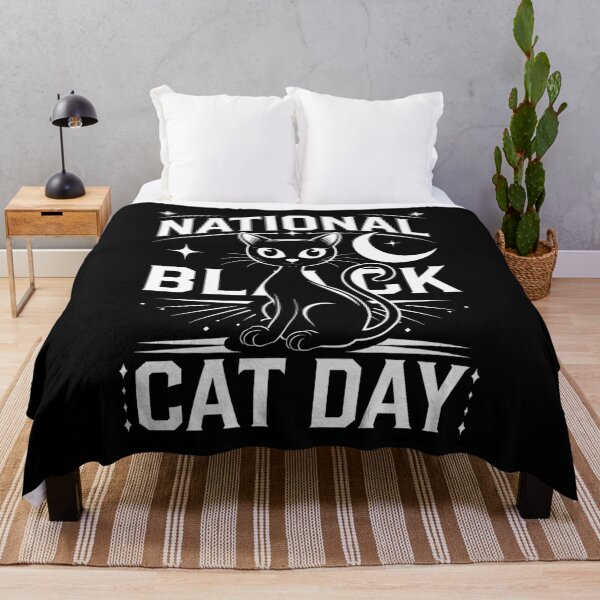 Item preview, National Black Cat Day Mystical Cat Design designed and sold by TeeGrit.
