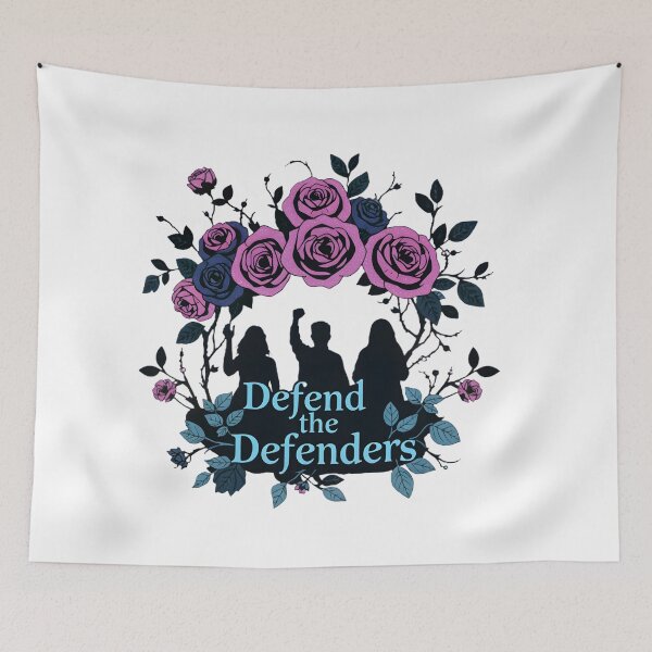 Item preview, Gothic Floral Solidarity Tee: Defend the Defenders 2025 designed and sold by AnnDesignStudio.