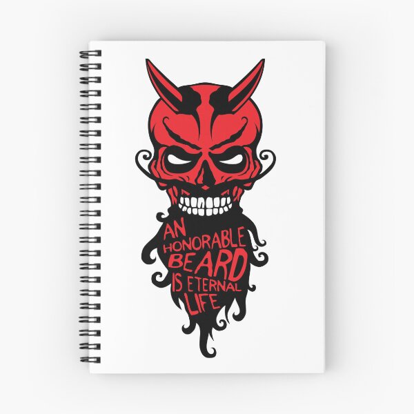 Item preview, skull hipster quote beard devil honorable eternal life designed and sold by Achille3777.