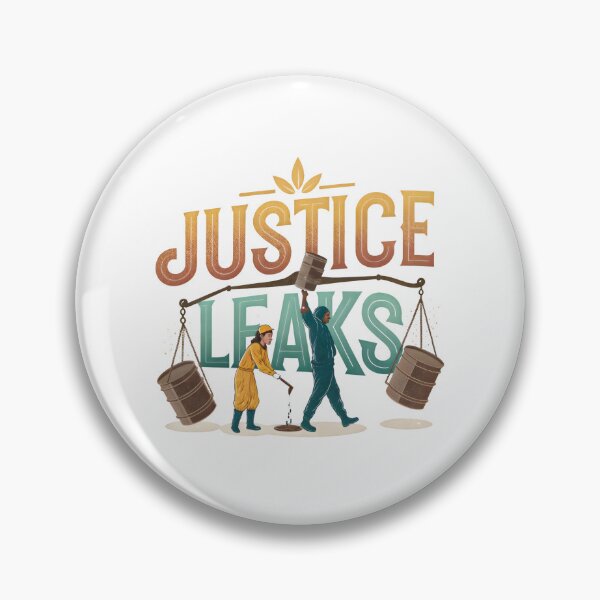 Item preview, Environmental Justice Warrior Tee - Leaking Barrels Balance Scale Activist Art designed and sold by AnnDesignStudio.
