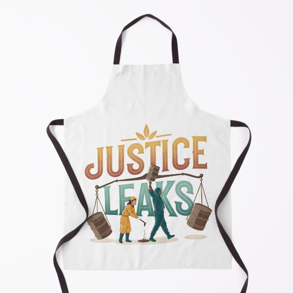 Item preview, Environmental Justice Warrior Tee - Leaking Barrels Balance Scale Activist Art designed and sold by AnnDesignStudio.