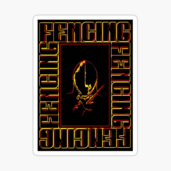 Vista previa del artículo con la obra «Esgrima de fuego de neón: arte de contorno dinámico», diseñado y vendido por GuettoUnderClothing.