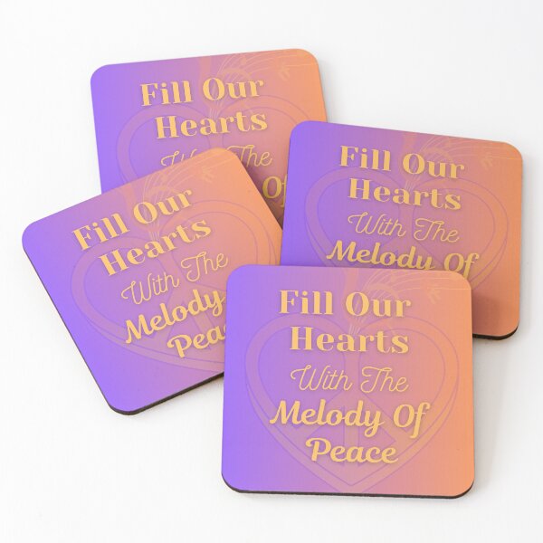 Item preview, Fill Our Hearts With The Melody Of Peace designed and sold by BrightrDayMusicArt.