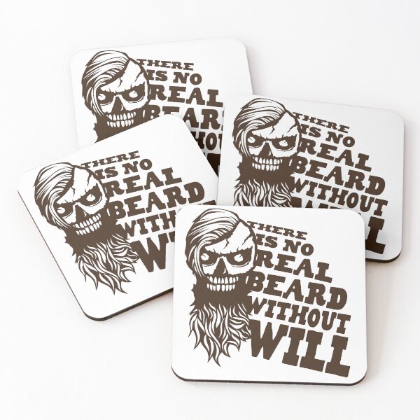 Item preview, skull hipster quote beard real beard will bearded designed and sold by Achille3777.