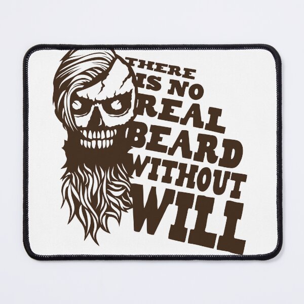 Item preview, skull hipster quote beard real beard will bearded designed and sold by Achille3777.