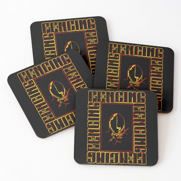 Item preview, Fencing Neon Fire – Dynamic Outline Art designed and sold by GuettoUnderClothing.