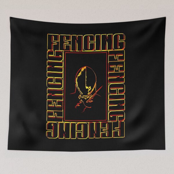 Item preview, Fencing Neon Fire – Dynamic Outline Art designed and sold by GuettoUnderClothing.