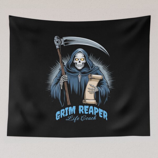 Item preview, Grim Reaper Life Coach Funny Dark Humor designed and sold by Bliss Find And Design.