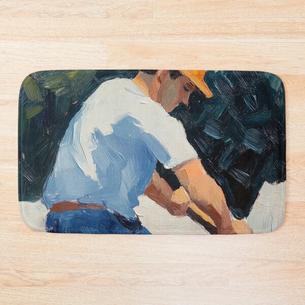 Item preview, Construction worker | Post-impressionist painting style designed and sold by ComicsFactory.