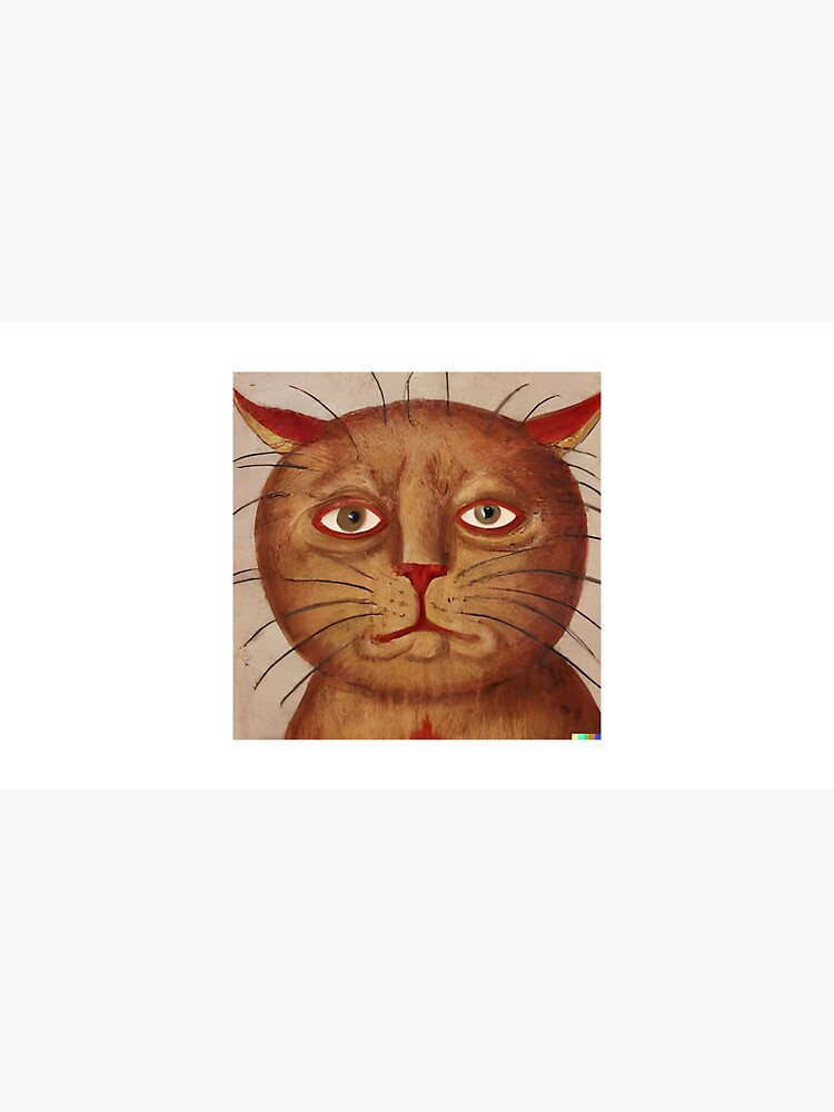 Imagen 6 de 6, Gorro de pescador con la obra Pintura de gato medieval, diseñada y vendida por primipromi.