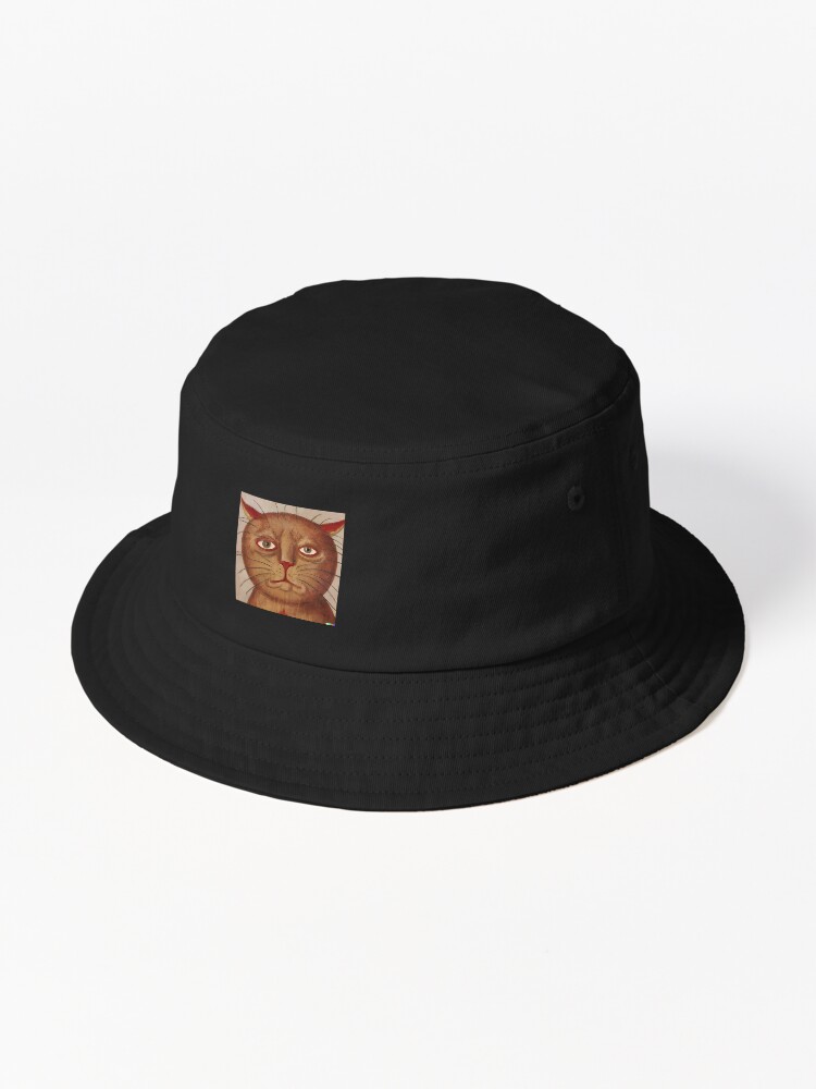 Imagen 1 de 6, Gorro de pescador con la obra Pintura de gato medieval, diseñada y vendida por primipromi.