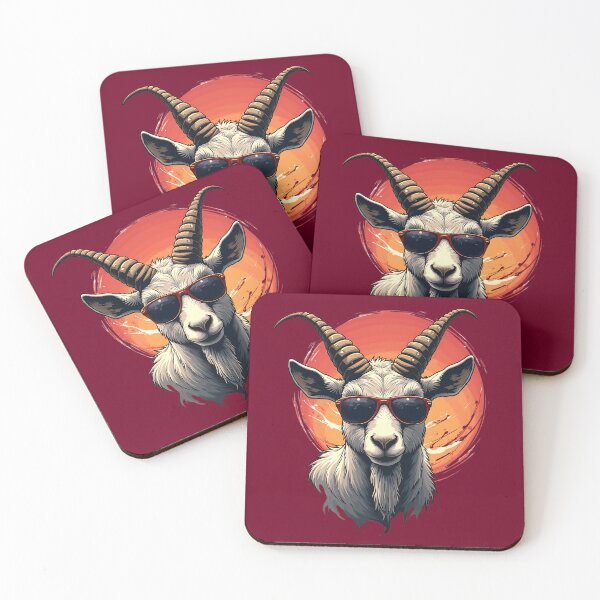 Item preview, Goat wearing sunglasses designed and sold by Danh Style.