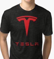 Tesla Motors Logo Tri-blend T-Shirt