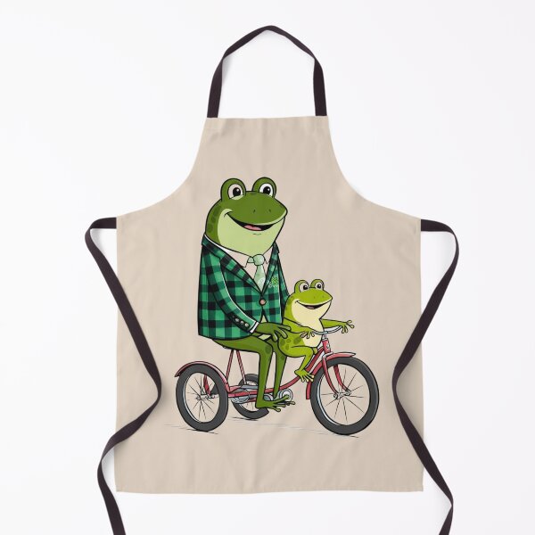 Item preview,  Frog and toad riding a bicycle designed and sold by Nature's Palette.