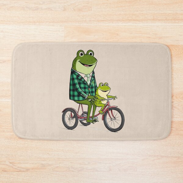 Item preview,  Frog and toad riding a bicycle designed and sold by Nature's Palette.