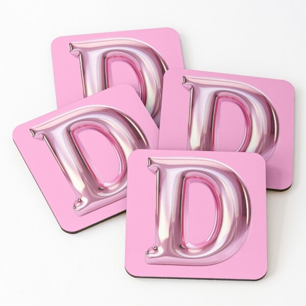 Item preview, Letter D, Shiny Balloon Effect, Name, Metallic designed and sold by We Are Stardust.