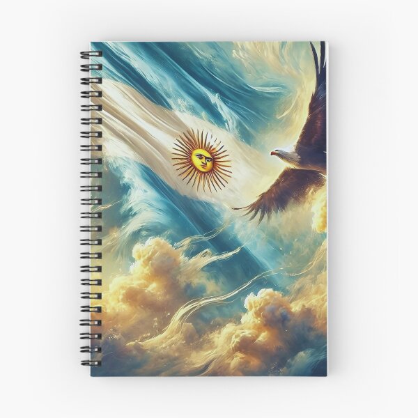 Item preview, ??❇️❇️ "Argentine Pride: Eagle and Flag in Flight"??? designed and sold by Tienda Argentina.