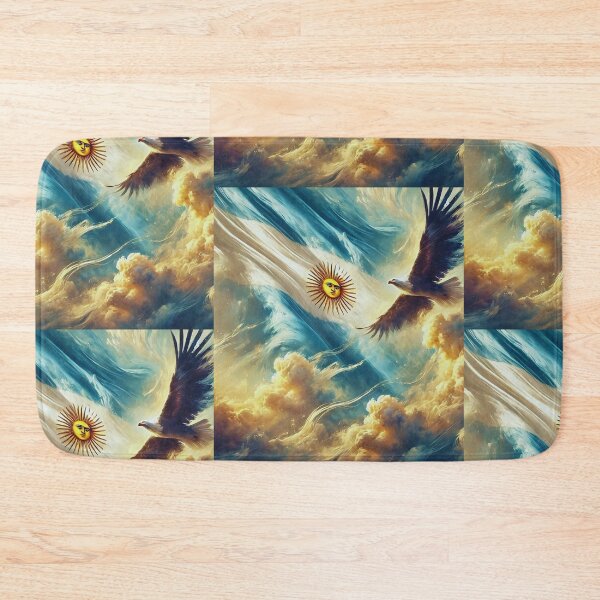 Item preview, ??❇️❇️ "Argentine Pride: Eagle and Flag in Flight"??? designed and sold by VICTORY LIBERTY .