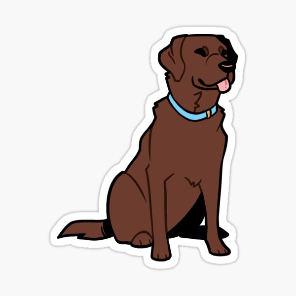 Item preview, Chocolate Lab Sitting designed and sold by IttyBittyPups.