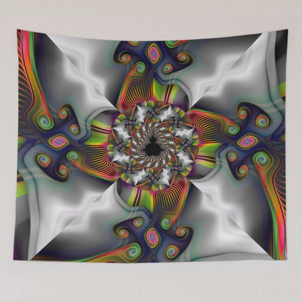 Item preview, Prismatic Vortex: The Fractal Heart of Swirling Light designed and sold by bloorose.