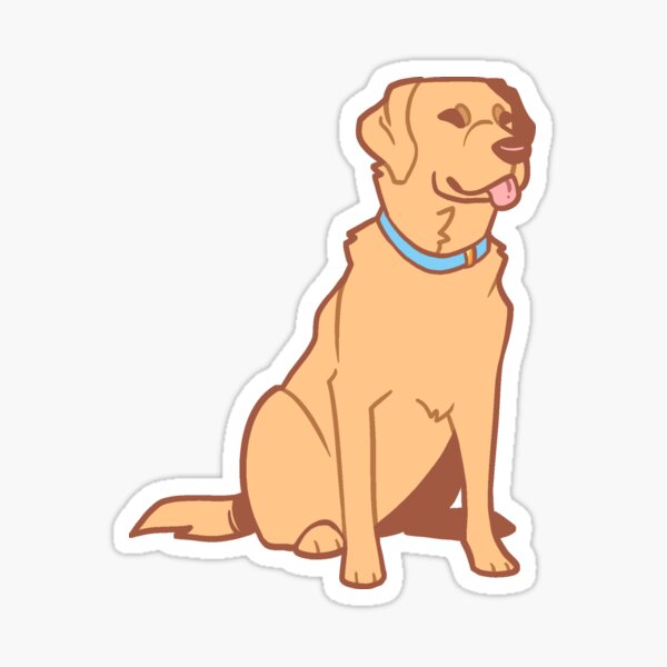 Item preview, Yellow Lab Sitting designed and sold by IttyBittyPups.