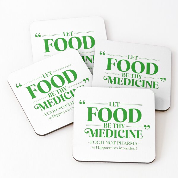 Item preview, Food Not Pharma Let Food Be Thy Medicine designed and sold by Amanda's Factory.