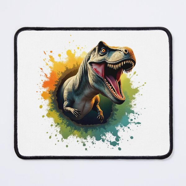 Item preview, Ferocious T-Rex Roaring - Bold and Colorful Dinosaur Art designed and sold by latelierdechris.