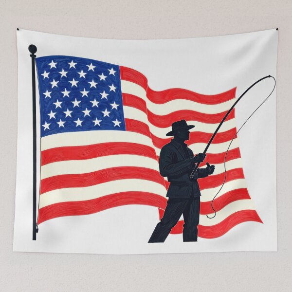 Item preview, Patriotic Angler designed and sold by FinSail.
