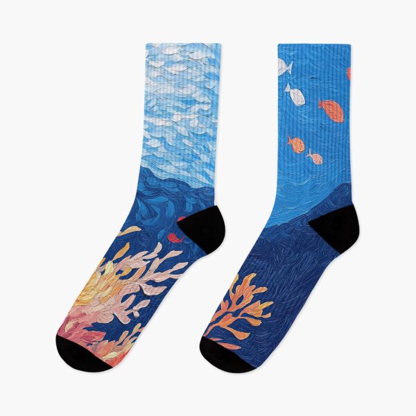 Item preview, Coral reef | Post-impressionist painting style designed and sold by ComicsFactory.