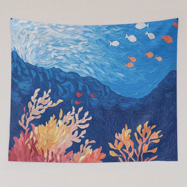 Item preview, Coral reef | Post-impressionist painting style designed and sold by ComicsFactory.