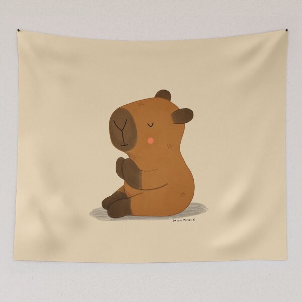 Item preview, Zenbara - Capybara in Zen Mood designed and sold by julianamotzko.
