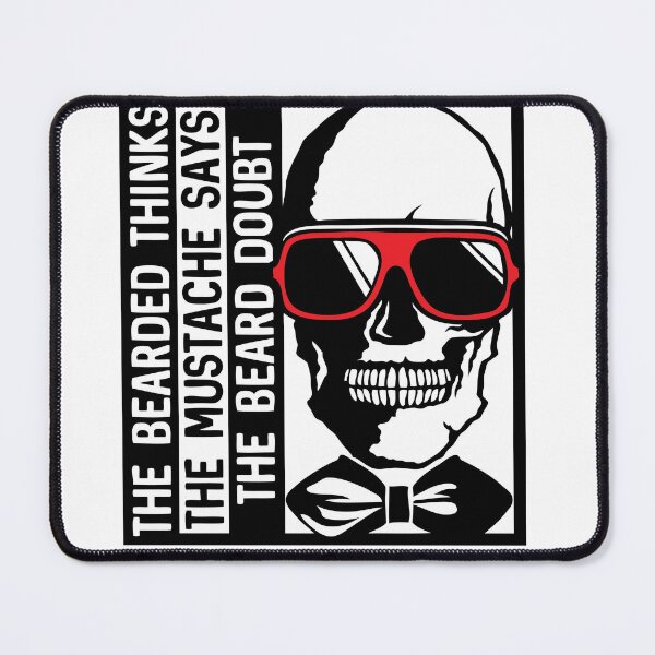 Item preview, skull hipster quote bearded mustache beard sunglasses designed and sold by Achille3777.