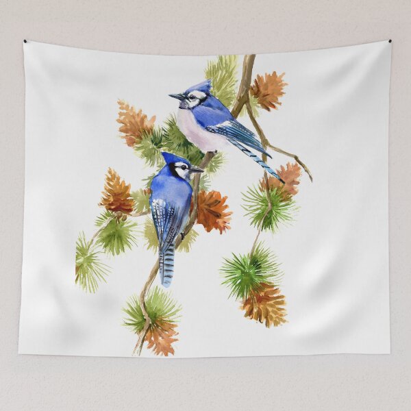 Item preview, Blue Jays and Pine Tree designed and sold by surenart.