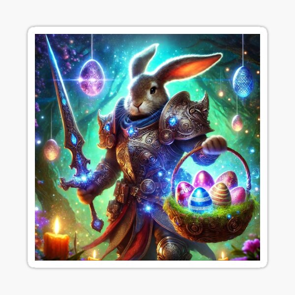 Item preview, The glorious Easter rabbit warrior designed and sold by Fantasy-Vibes.