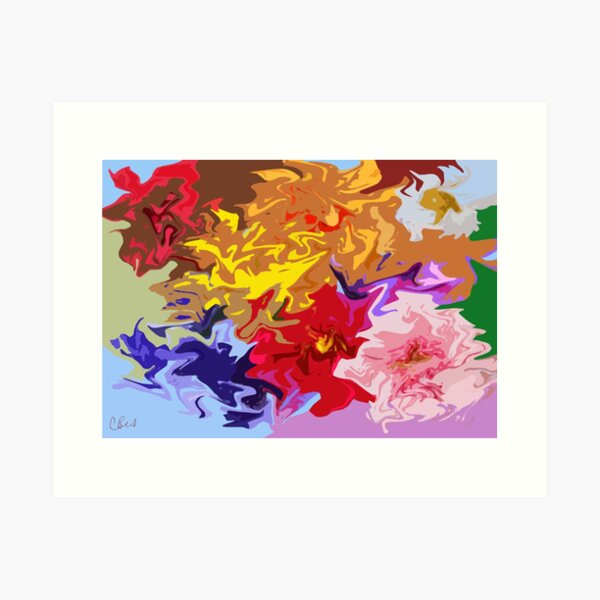 Aperçu de l'œuvre Résumé floral créée et vendue par storecee.
