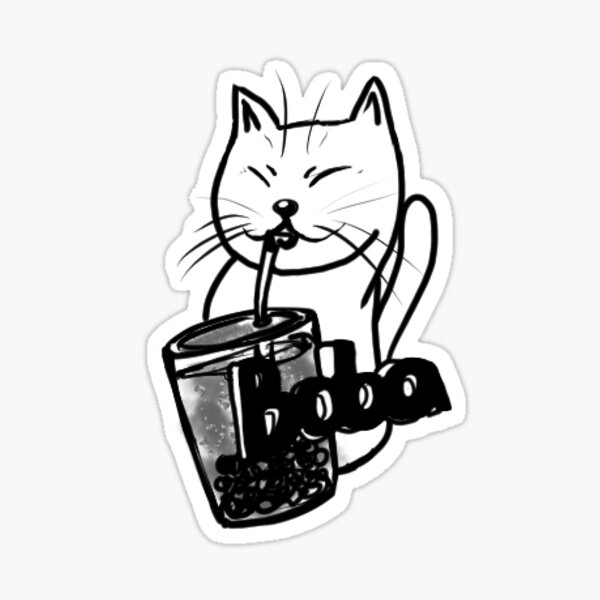 Artikel-Vorschau von Boba Katze, designt und verkauft von Ukkossejo.